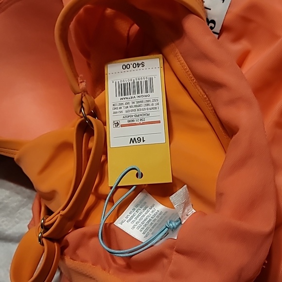 NWT So alluring Salmon tummy control slimming adjustable strap swim bathing suit - Picture 12 of 13